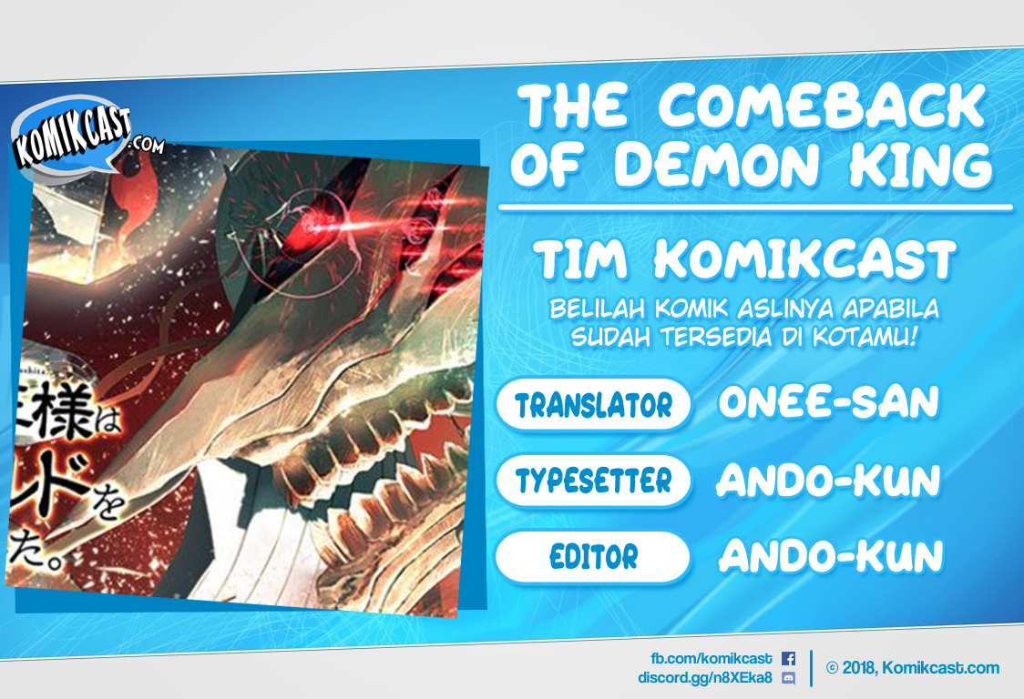 The Comeback of the Demon King Who Formed a Demon’s Guild After Being Vanquished by the Hero chapter 1